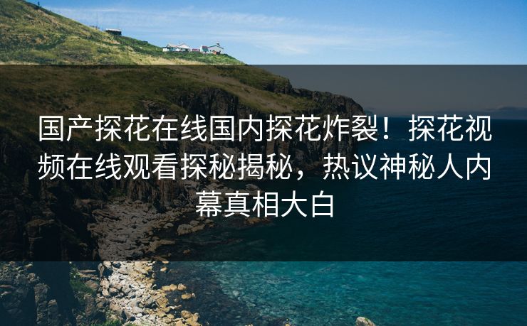 国产探花在线国内探花炸裂！探花视频在线观看探秘揭秘，热议神秘人内幕真相大白